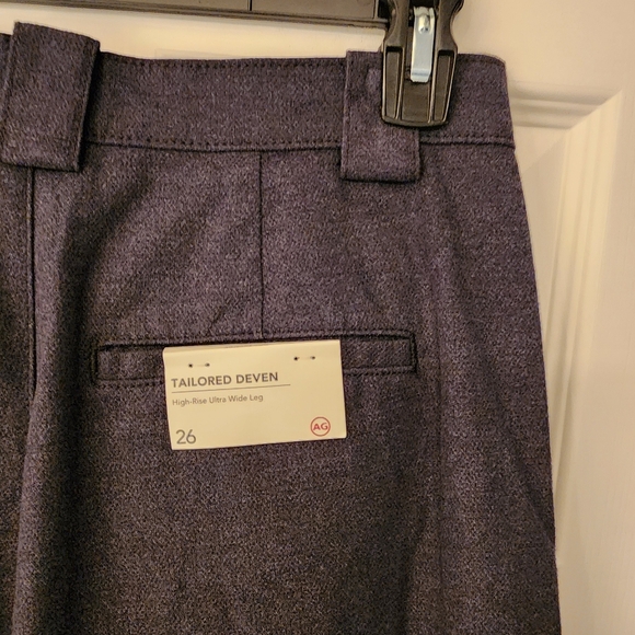 AG Adriano Goldschmied Tailored Devin Ultra Wide Leg Pants in Oxford Blue - Picture 10 of 16